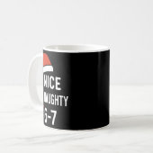 Mug Funny 6-7 Meme Nice Naughty Christmas, Six Seven C (Devant gauche)