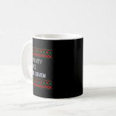 Mug Funny 6-7 Meme Ugly Christmas Sweater Nice Naughty (Devant gauche)