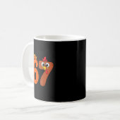 Mug Funny 6 7 Six Seven Meme Thanksgiving Turkey Holid (Devant gauche)
