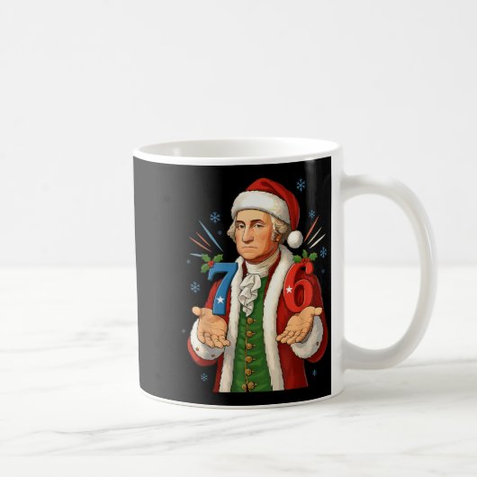 Mug Funny 7-6 6-7 George Washington Santa 67 Meme Chri (Droite)