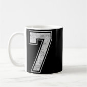 Mug Funny 7 Number Seven Graphic Group Halloween Birth (Gauche)