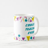 Mug Funny 80s Slang Merci enseignant (Devant droit)