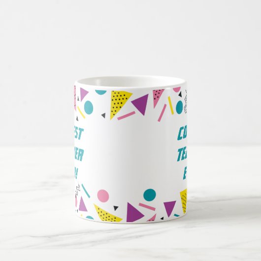 Mug Funny 80s Slang Merci enseignant (Centre)