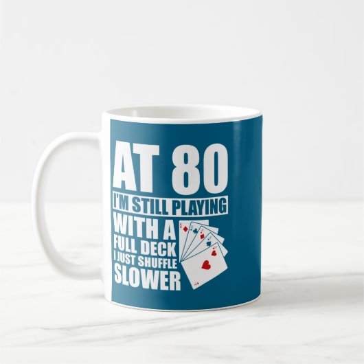 Mug Funny 80th Birthday Ker Player 80 Year Old  (Gauche)
