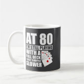 Mug Funny 80th Birthday Ker Player 80 Year Old Retro  (Gauche)