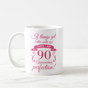 Mug Funny 90e anniversaire 'Perfection'
