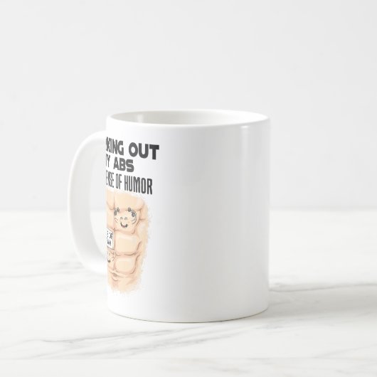 Mug Funny Abs Exercise Muscle Building Bodybuilding  (Devant gauche)