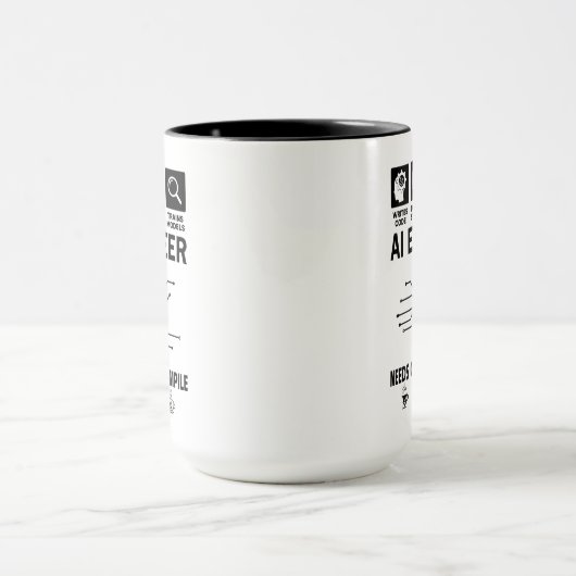 Mug Funny AI Engineer Coding Programmer Developer Tech (Centre)