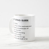 Mug FUNNY Aînés Vieille personne PAO Retraite GUIDE TE (Devant gauche)