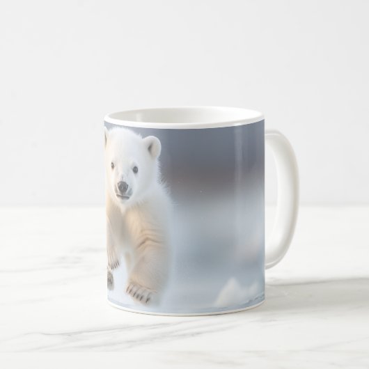 Mug Funny Alaska Polar Bear Cub (Devant droit)