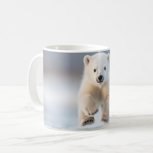Mug Funny Alaska Polar Bear Cub (Devant gauche)