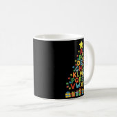 Mug Funny Alphabet Christmas Tree Graphic Abc A-z Teac (Devant droit)