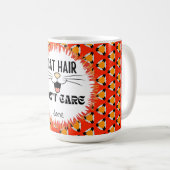 Mug Funny Amoureux des chats rouge orange noir (Devant droit)