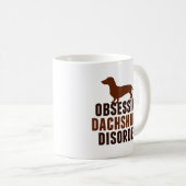 Mug Funny Amoureux des chiens Dachshund (Devant droit)