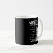 Mug Funny Anatomy Alaskan Malamute Dog Lover  (Devant droit)