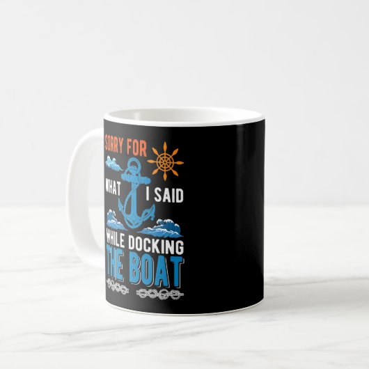 Mug Funny Angry Captain (Devant gauche)