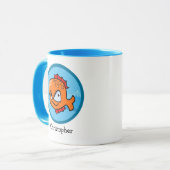 Mug Funny Angry Goldfish Personnalisé (Devant gauche)