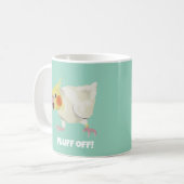 Mug Funny Angry Lutino Cockatiel Fluff Off Pet Parrot  (Devant gauche)