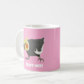 Mug Funny Angry Normal Grey Cockatiel Fluff Off (Devant gauche)