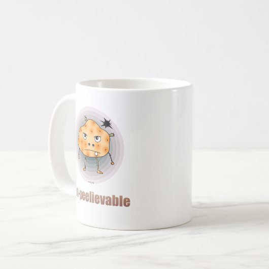 Mug Funny Angry Potato – Un-peelievable Art (Devant gauche)
