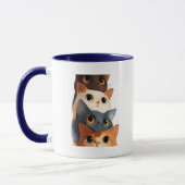 Mug Funny Animal Illustration Gift (Gauche)