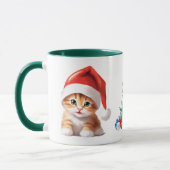 Mug Funny animaux Safari Chat Père Noël Costume de Noë (Gauche)