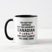 Mug Funny Anniversaire Épouser un Canadien (Gauche)