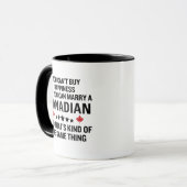 Mug Funny Anniversaire Épouser un Canadien (Devant gauche)
