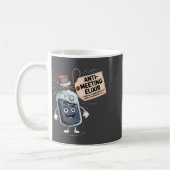 Mug Funny Anti Meeting Elixir Retro Cartoon Office H  (Gauche)