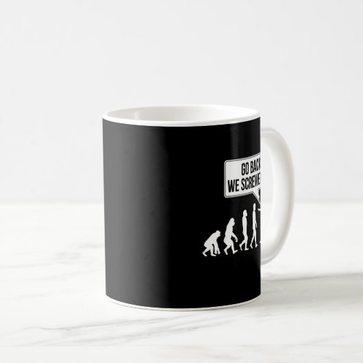 Mug Funny Anti-trump Evolution Litical Humor  (Devant droit)