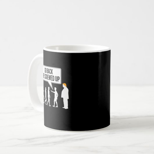 Mug Funny Anti-trump Evolution Litical Humor (Devant gauche)