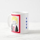 Mug Funny Anti Trump Vote Souvenir Collectable (Devant gauche)
