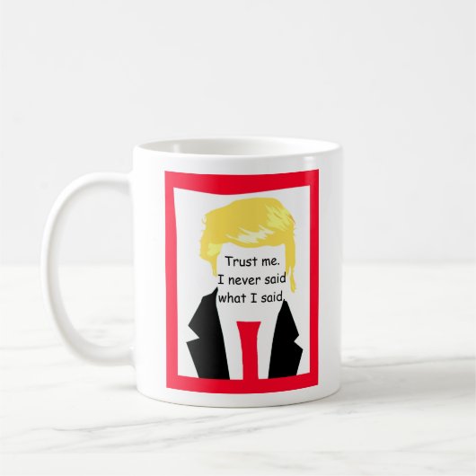 Mug Funny Anti Trump Vote Souvenir Collectable (Gauche)
