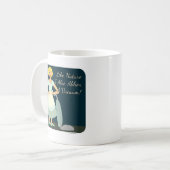 Mug Funny Anti Vacuum Kitsch Femme de ménage Serrure (Devant gauche)