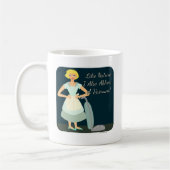 Mug Funny Anti Vacuum Kitsch Femme de ménage Serrure (Gauche)