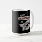 Mug Funny Anti Valentines Day Happy Obligated Gesture  (Devant droit)