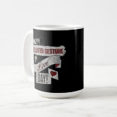 Mug Funny Anti Valentines Day Happy Obligated Gesture  (Devant gauche)