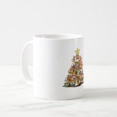 Mug Funny arbre de Noël beagle pour amoureux de les ch (Devant gauche)
