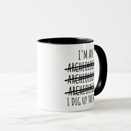 Mug Funny Archaeologist (Devant droit)