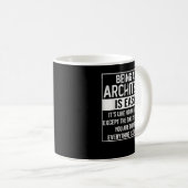 Mug Funny architect design saying (Devant droit)