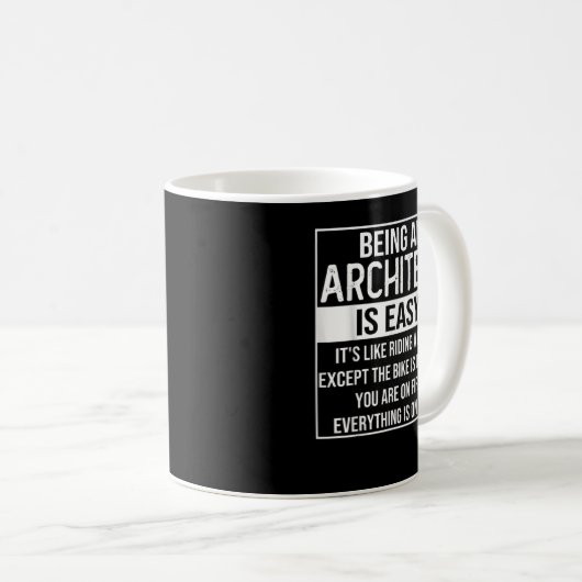 Mug Funny architect design saying (Devant droit)