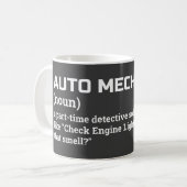 Mug Funny Auto mécanicien café coupe (Devant gauche)