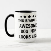 Mug Funny Awesome Chien Maman / Amoureux des chiens Ca (Gauche)
