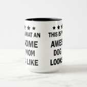 Mug Funny Awesome Chien Maman / Amoureux des chiens Ca (Centre)