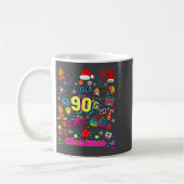 Mug Funny Back To 90's Christmas Nostalgia Quotes Grap (Gauche)