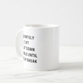 Mug Funny Back To School Teacher Outfit I Definitely D (Devant gauche)