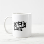 Mug Funny Badminton Player Humour Smash Shuttle (Gauche)