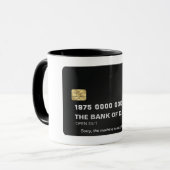 Mug Funny Bank of Dad Credit Card Father's Day Gift (Devant gauche)