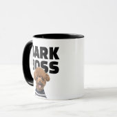 Mug Funny Bark Boss Dog Photo Personalized (Devant gauche)
