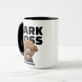 Mug Funny Bark Boss Dog Photo Personalized (Devant gauche)